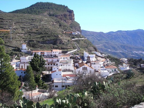 Foto: artenara el pueblo de las casas-cuevas - Artenara (Las Palmas), España