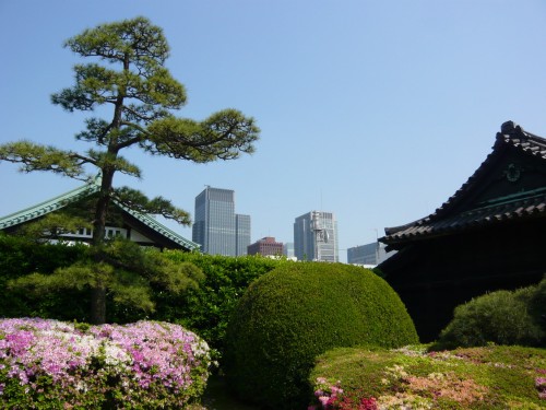 Foto: Vista del distrito de Otemachi desde los Jardines Imperiales - Chiyoda (Tōkyō), Japón