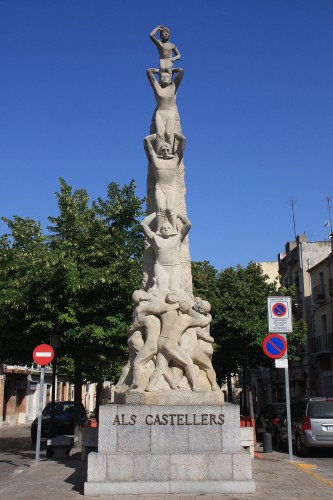 Foto: Monumento a los Castellers - Vilafranca del Penedès (Barcelona), España