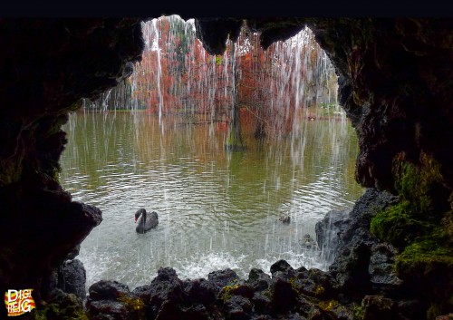 Foto: Cueva Junto al estanque del Palacio de Cristal del Retiro - Madrid (Comunidad de Madrid), España