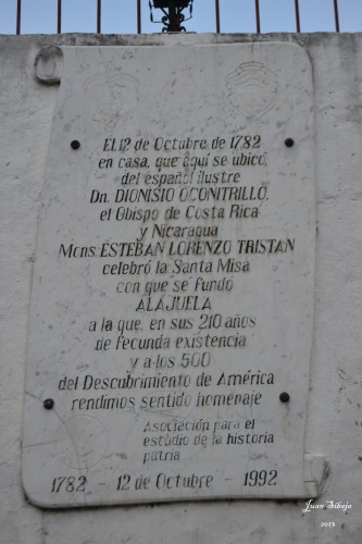 Foto: Placa de Fundacion de Alajuela - Alajuela, Costa Rica