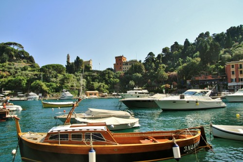 Foto: Vista del pueblo - Portofino (Liguria), Italia