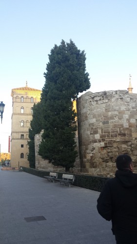 Foto: Murallas y torreon de la Zuda - Zaragoza (Aragón), España