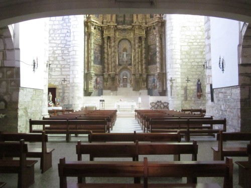 Foto: Bello interior de la iglesia parroquial - Tendilla (Guadalajara), España