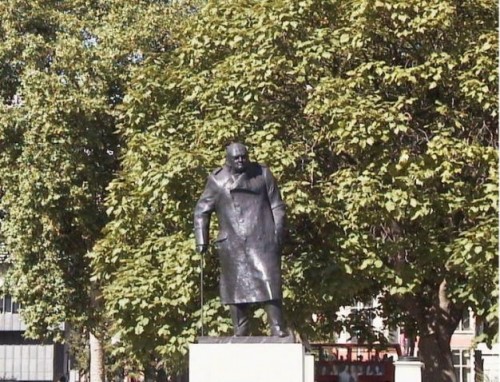 Foto: Monumento a Winston Churchill - Londres (England), El Reino Unido
