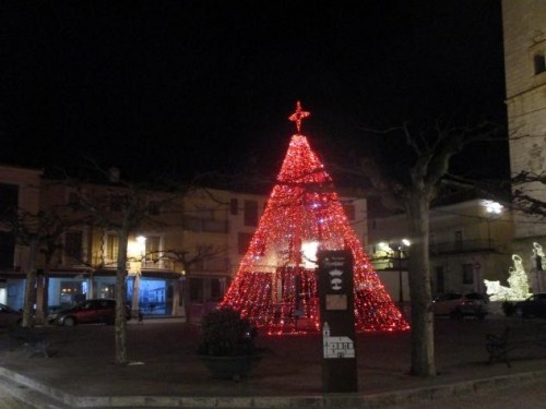 Foto: Decoración navideña en la Plaza Mayor - Móndejar (Castilla La Mancha), España