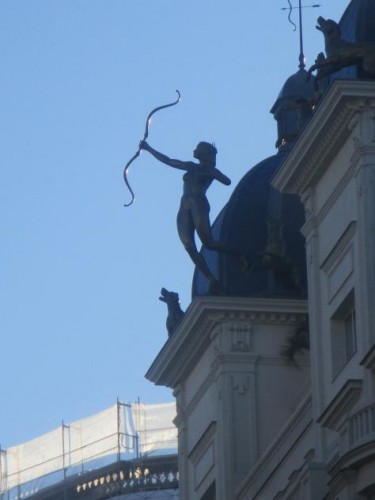 Foto: Estatua de Diana cazadora recientemente instalada - Madrid (Comunidad de Madrid), España
