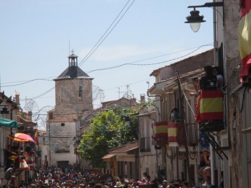 Foto: Vista del pueblo durante las fiestas - Pozo de Almoguera (Guadalajara), España