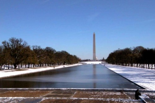 Foto: Explanada nevada en el Mall - Washington D.C. (Washington, D.C.), Estados Unidos