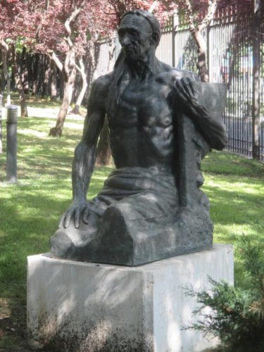 Foto: El Hachero en el museo de esculturas - Leganés (Madrid), España