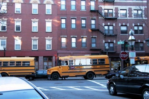 Foto: Autobuses escolares - Boston (Massachusetts), Estados Unidos