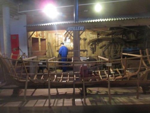 Foto: Reproducción de un astillero en el Museo Marítimo - Luanco (Asturias), España