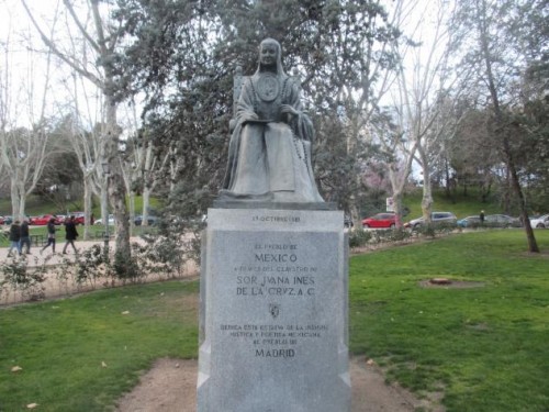 Foto: Sor Juana Inés de la Cruz en el parque del Oeste - Madrid (Comunidad de Madrid), España