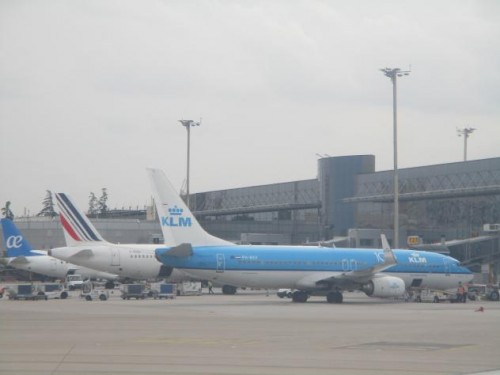 Foto: Aviones en la terminal 2 del aeropuerto - Barajas (Madrid), España