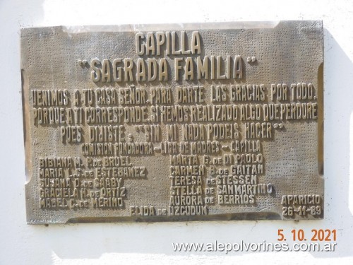 Foto: Capilla Sagrada Familia - Aparicio - Aparicio (Buenos Aires), Argentina