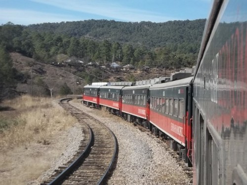 Foto: tren en estación Irigoyen - Irigoyen (Chihuahua), México