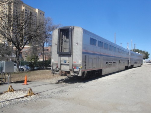 Foto: coches de Amtrak en la estación - San Antonio (Texas), Estados Unidos