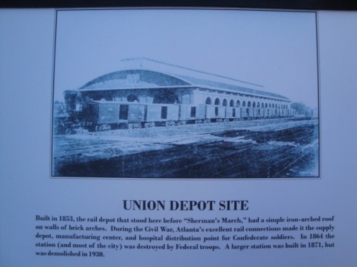 Foto: sitio de la Union Depot de 1853 - Atlanta (Georgia), Estados Unidos