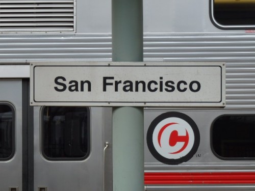 Foto: nomenclador de la estación - San Francisco (California), Estados Unidos